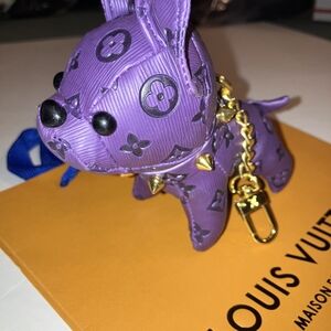 Louis Vuitton Purple Dog Keychain